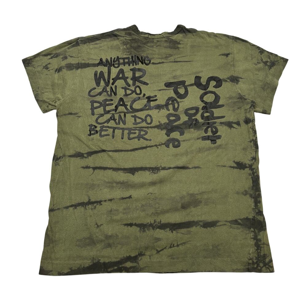 Comme des Garcons Homme Plus Camo Tee Mens L Green Tie Dye Soldier Streetwear